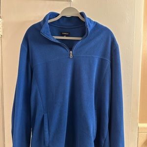 Men’s large blue Croft and Barrow quarter-zip.